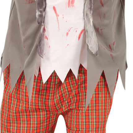 Zombie Kostuum Heren School Uniform
