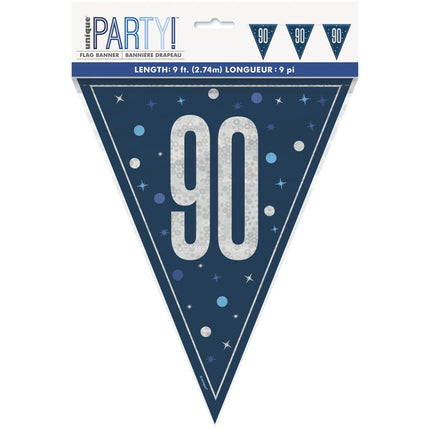 90 Jaar Slinger Blauw 2,5m van Unique koop je bij Partywinkel