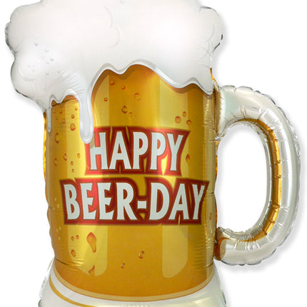 Bier Helium Ballon Leeg 68cm