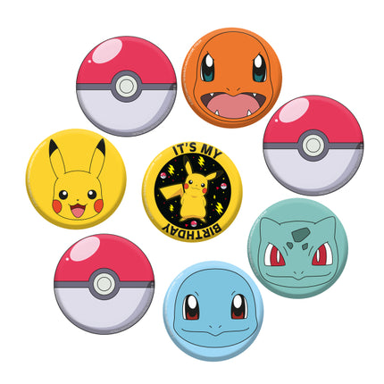 Pokemon Button 3.5cm 8kpl