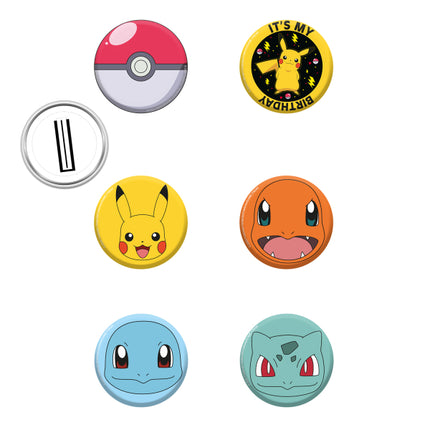 Pokemon Button 3.5cm 8kpl