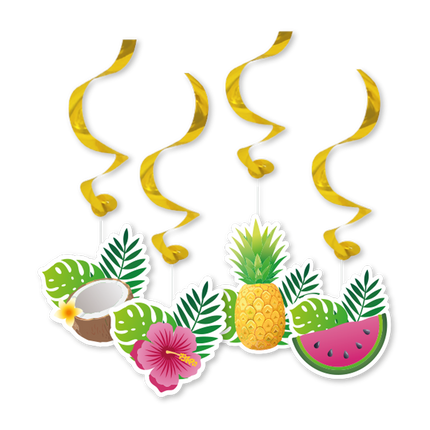 Hawaii-ripustusspiraalit, 4 kpl