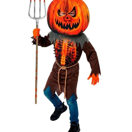 Halloween-puku lapsille: pelottava kurpitsa