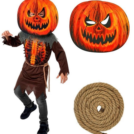 Halloween-puku lapsille: pelottava kurpitsa