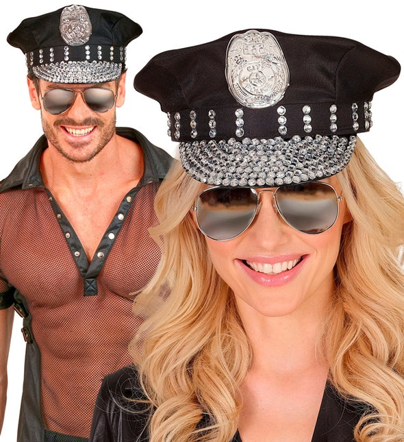 Poliisi lippis Musta Stras Stones