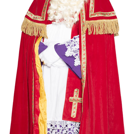 Sinterklaas-puku Complete Velvet 4 kpl