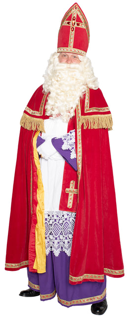 Sinterklaas-puku Complete Velvet 4 kpl