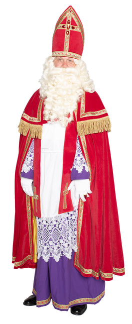 Sinterklaas-puku Complete Velvet 4 kpl