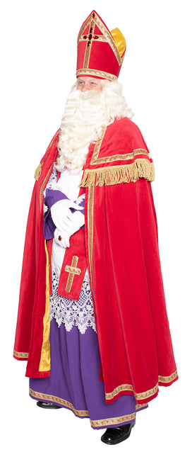 Sinterklaas-puku Complete Velvet 4 kpl