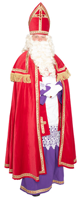 Sinterklaas-puku Complete Velvet 4 kpl