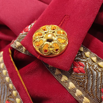 Sinterklaas-puku Complete Velvet 4 kpl