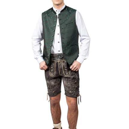 Oktoberfest liivi vihreä Trachtenweste Jaquard