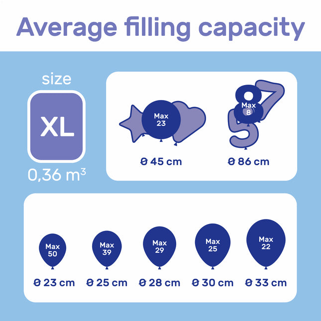 Heliumsäiliö 50 ilmapalloa varten