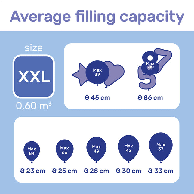 Heliumsäiliö 80 ilmapalloa varten