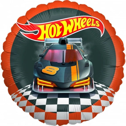 Hot Wheels -heliumilmapallo, punainen, tyhjä, 45 cm
