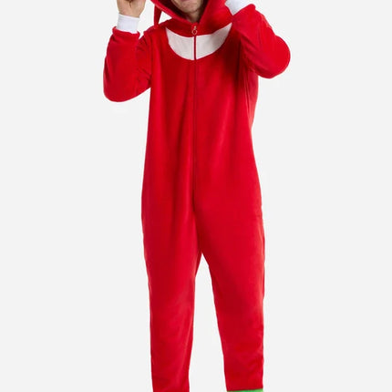 Sonic the Hedgehog Knuckles Onesie Unisex Rood