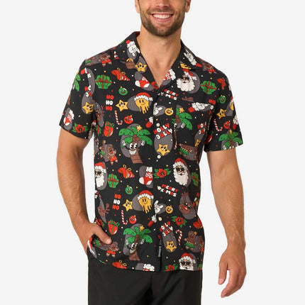 Joulun Hawaiian-paita Merry Jinglejoy, miehille