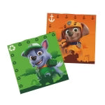 Paw Patrol -lautasliinat, vihreä-oranssi, 33 cm, 20 kpl