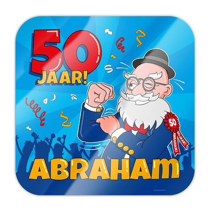 Abraham Deurbord Cartoon 50cm van Paper Dreams koop je bij Partywinkel