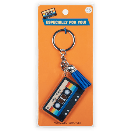 Acryl Sleutelhanger Cassettebandje van Paper Dreams koop je bij Partywinkel