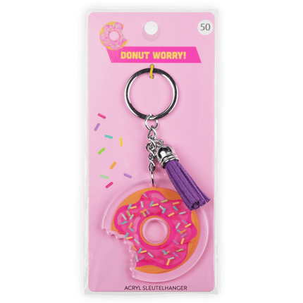Acryl Sleutelhanger Donut van Paper Dreams koop je bij Partywinkel
