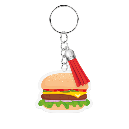 Acryl Sleutelhanger Hamburger van Paper Dreams koop je bij Partywinkel