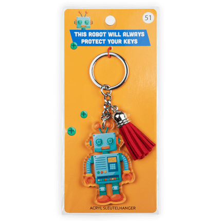 Acryl Sleutelhanger Robot van Paper Dreams koop je bij Partywinkel