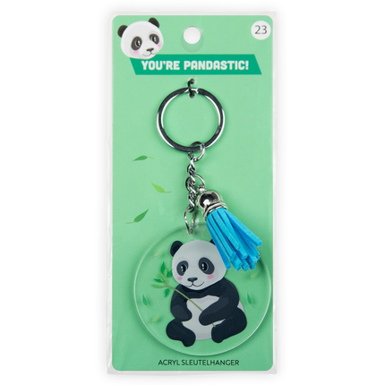 Akryylinen avaimenperä, panda
