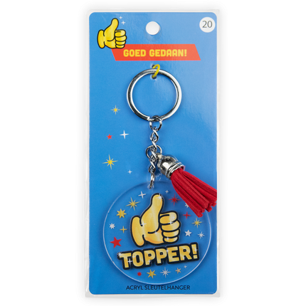 Akryylinen avaimenperä Topper
