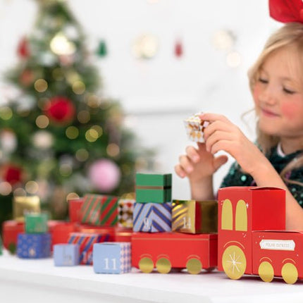 Adventkalender Trein van Partydeco koop je bij Partywinkel