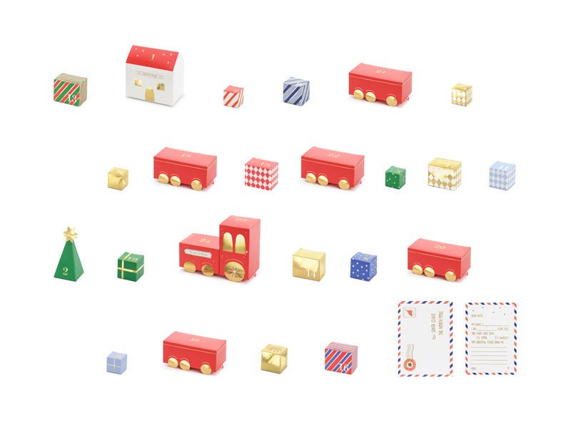 Adventkalender Trein van Partydeco koop je bij Partywinkel