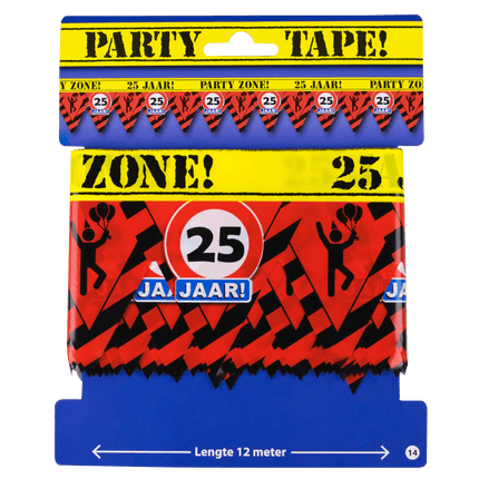 Afzetlint 25 Jaar 12m van Paper Dreams koop je bij Partywinkel