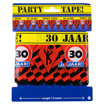 Afzetlint 30 Jaar 12m van Paper Dreams koop je bij Partywinkel