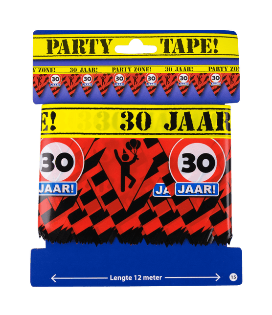 Afzetlint 30 Jaar 12m van Paper Dreams koop je bij Partywinkel
