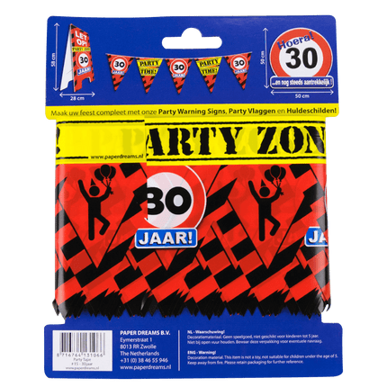 Afzetlint 30 Jaar 12m van Paper Dreams koop je bij Partywinkel