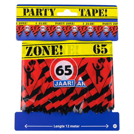 Afzetlint 65 Jaar 12m van Paper Dreams koop je bij Partywinkel