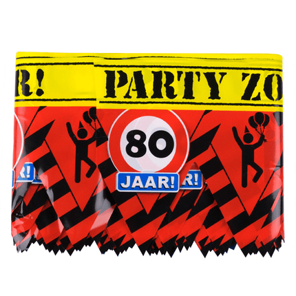 Afzetlint 80 Jaar 12m van Paper Dreams koop je bij Partywinkel