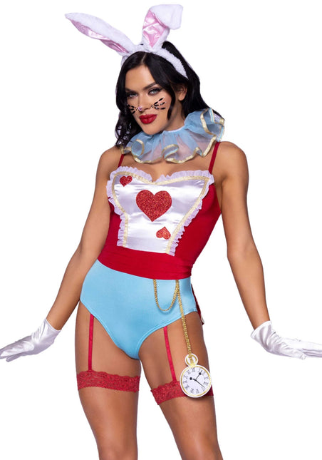 Alice In Wonderland Kostuum Dames Bodysuit Leg Avenue van Leg Avenue koop je bij Partywinkel