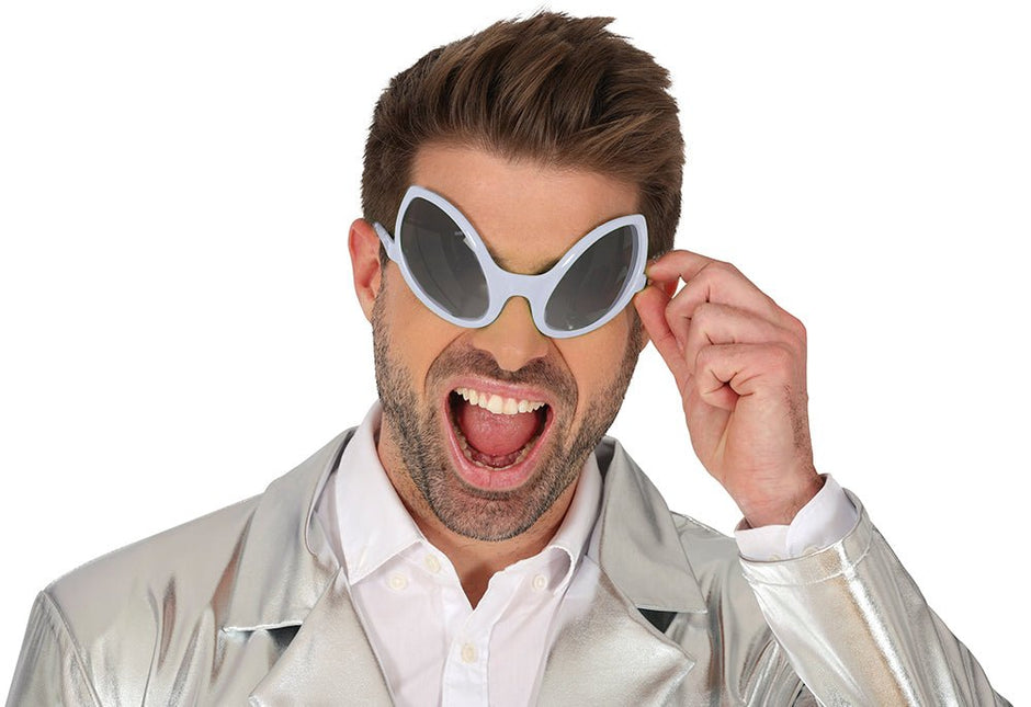 Alien Bril Zilver van Fiestas Guirca koop je bij Partywinkel