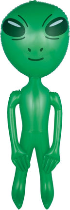 Alien Opblaas Groen 90cm van Fiestas Guirca koop je bij Partywinkel