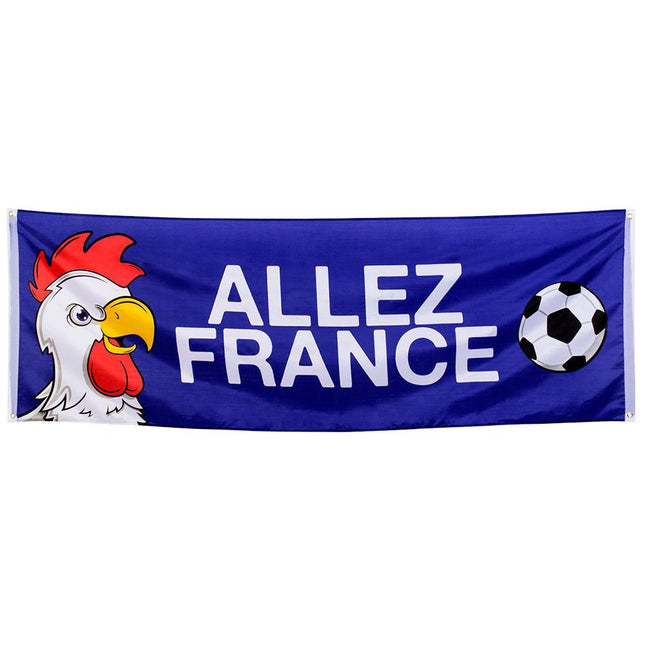 Allez France Banner 2,2m van Boland koop je bij Partywinkel