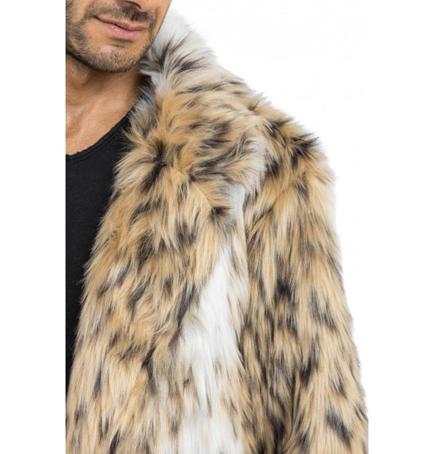 Tekoturkis Pitkä takki - Eläinkuvio - Unisex