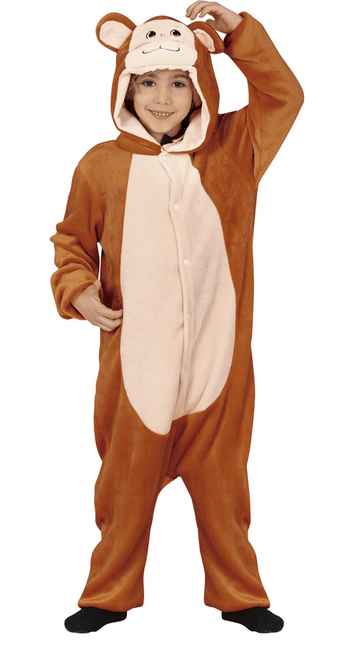 Apen Onesie Kind Bruin van Fiestas Guirca koop je bij Partywinkel