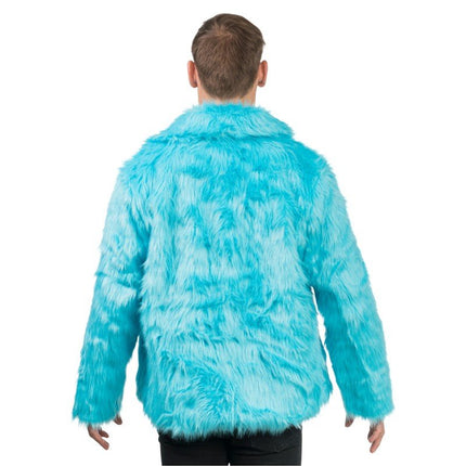 Aqua Blauwe Nepbontjas van CHAKS koop je bij Partywinkel