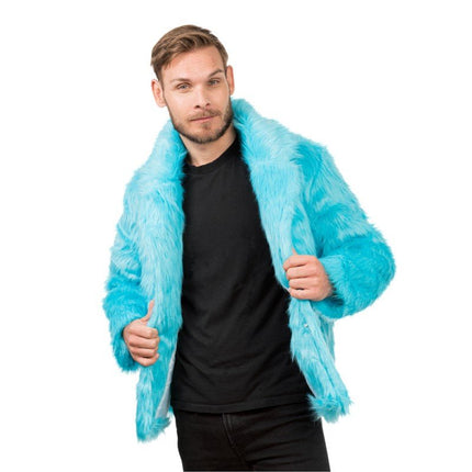 Aqua Blauwe Nepbontjas van CHAKS koop je bij Partywinkel