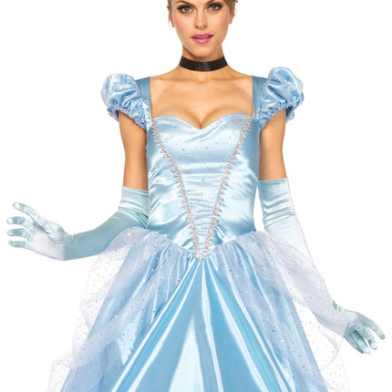 Assepoester Jurk Blauw Dames Leg Avenue van Leg Avenue koop je bij Partywinkel