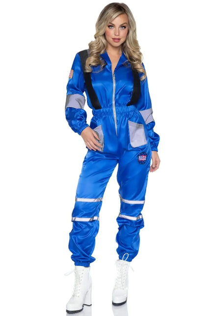 Astronaut Jumpsuit Blauw Dames Leg Avenue van Leg Avenue koop je bij Partywinkel