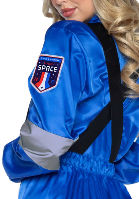 Astronaut Jumpsuit Blauw Dames Leg Avenue van Leg Avenue koop je bij Partywinkel