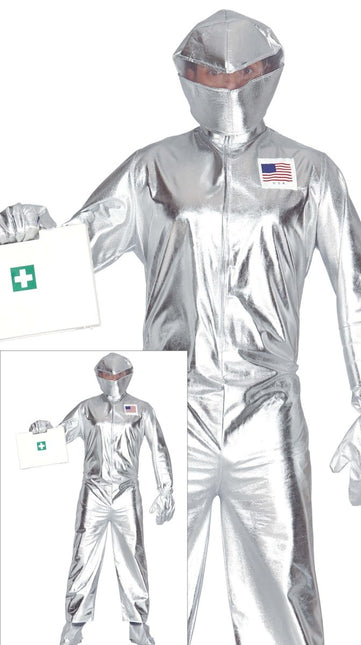 Astronauten Pak Zilver Heren van Fiestas Guirca koop je bij Partywinkel