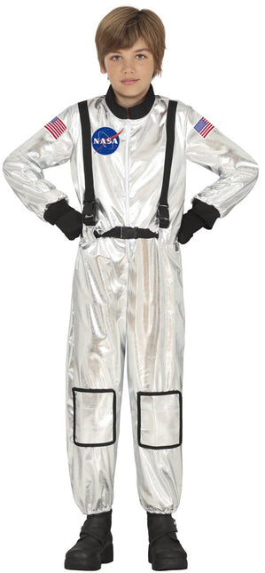 Astronauten Pak Zilver Jongen van Fiestas Guirca koop je bij Partywinkel